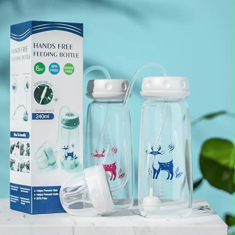 Hands-Free Baby Feeding Bottle 240ml