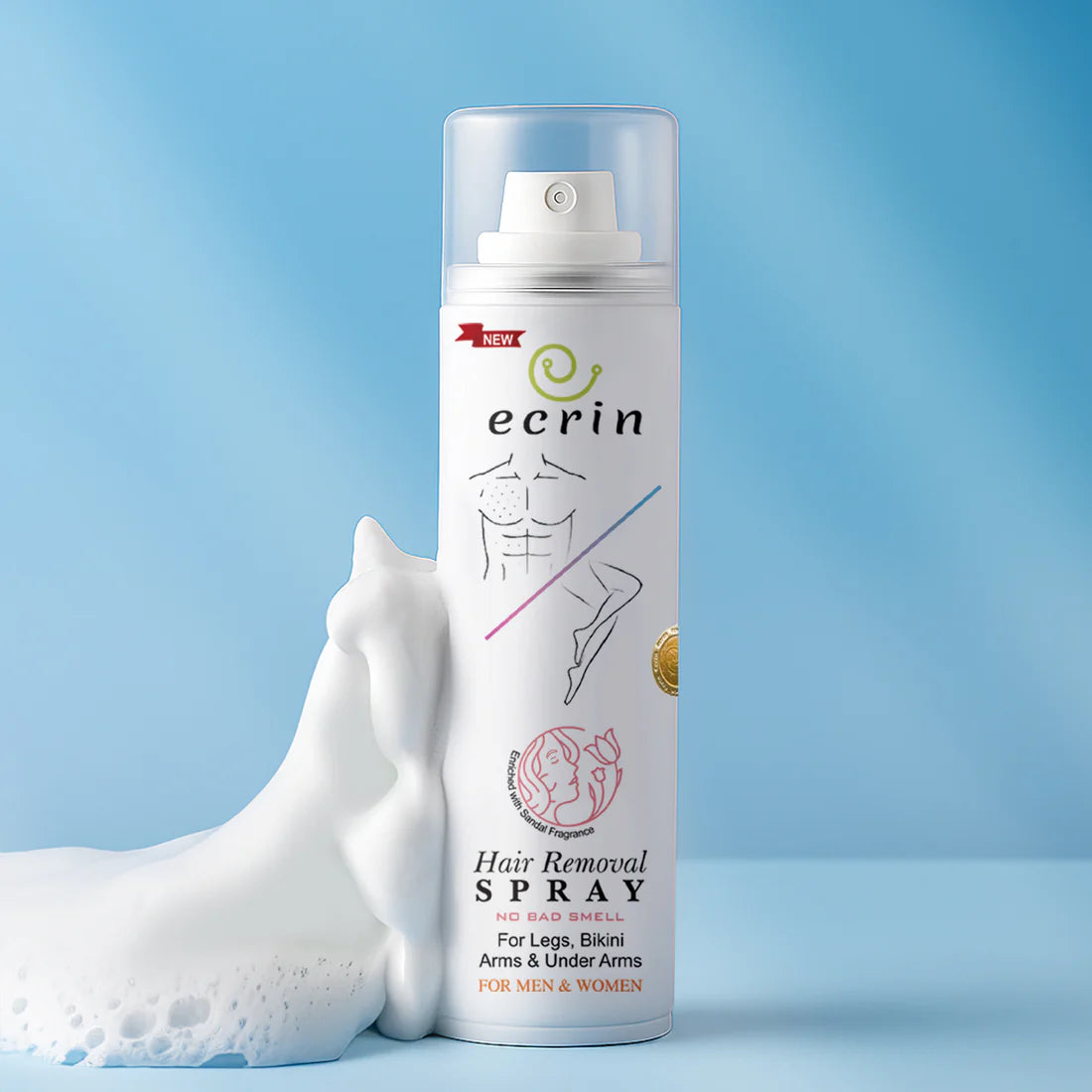 New Ecrin Hair Removal Foaming Spray (for men & women)
