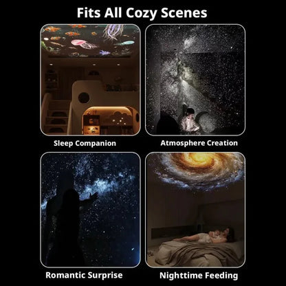 Galaxy Starry Sky Projector 2-in-1 Magical Night Light