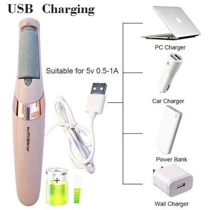 Rechargeable Electric Pedi Foot Filer Effective Callus Remover