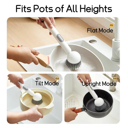 Kitchen Cleaning Adjustable Handle Brush
