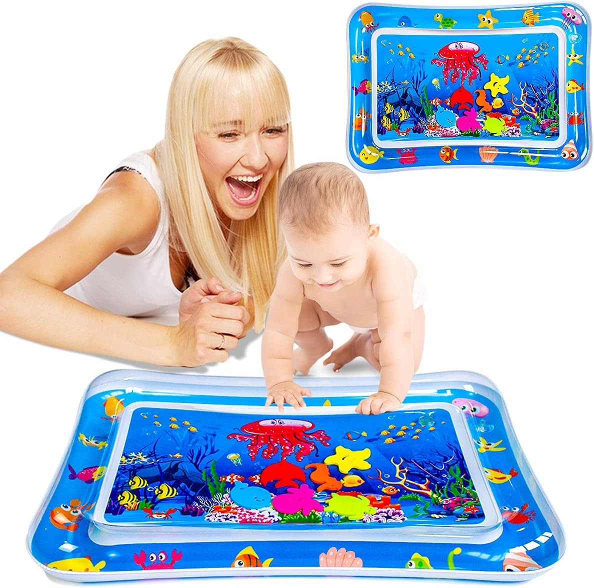 Baby Water Play Mat Inflatable Tummy Time