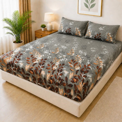 Printed Fancy Quilted Waterproof Mattress Protector Set