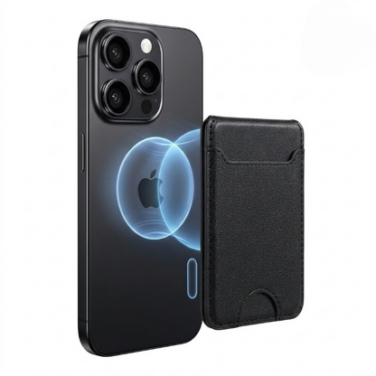Mobile Magnetic Card Holder Wallet with Box – Slim 3 Card Slots