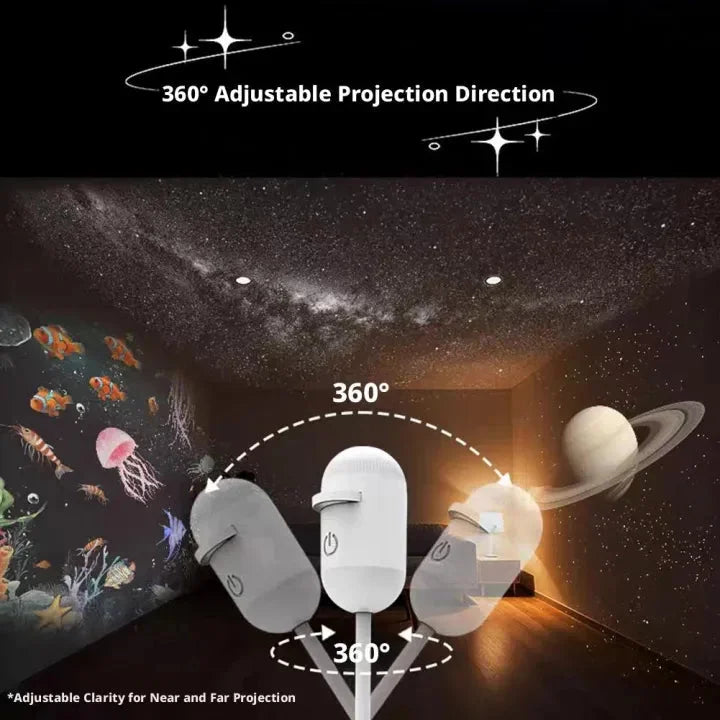 Galaxy Starry Sky Projector 2-in-1 Magical Night Light