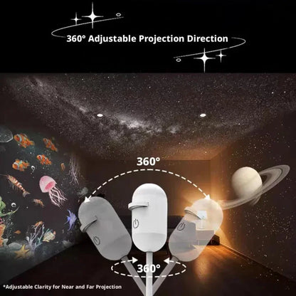 Galaxy Starry Sky Projector 2-in-1 Magical Night Light