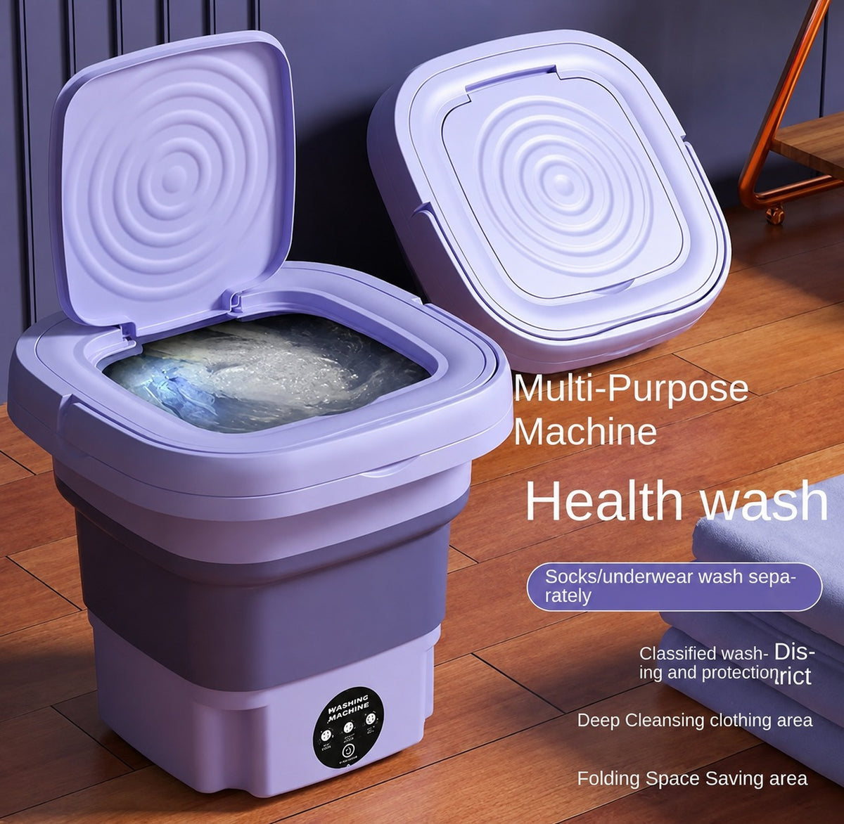 Portable Folding Semi Automatic Washing Machine