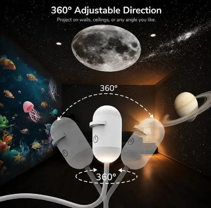 Galaxy Projection Light – 3-in-1 Starry Sky & Nebula Projector