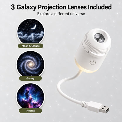 Galaxy Projection Light – 3-in-1 Starry Sky & Nebula Projector