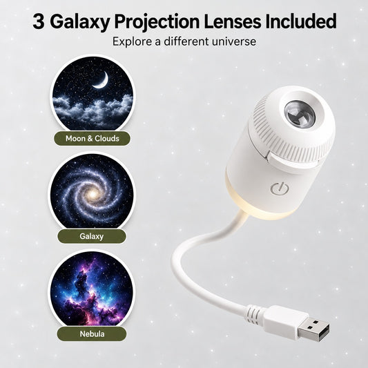 Galaxy Projection Light – 3-in-1 Starry Sky & Nebula Projector