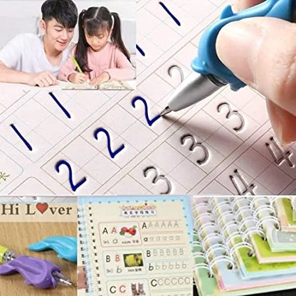 Kids Magic Practice book 4 Books + 10 Refills with Pen for Kids